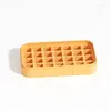 Baking moldes caixa de gelo criativo de um botão de um botão de impressão de fácil liberação de alta cor de alta cor para uso alimentar molde de armazenamento