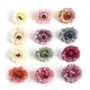 Decorative Flowers 10Pcs Artificial 7CM Silk Fake Head For Home Room Decor Wedding Marriage Decoration DIY Craft Garland Accessory