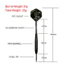 Fox Smisting 3pcs 23G Darts Steel Tyce Darts с алюминиевым дротиком Dardos с аксессуарами DART