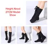 Dance Shoes High Boots For Women Canvas Side Zip And Lace Up Soft Ballet Jazz Dancing Street Girls Stage Performance