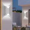 Duvar lambası Modern Led Açık Lambalar Bahçe Işık Su Geçirmez Accon Cephe Aydınlatma Ev Sokak Dekor Sundurma Işıklar