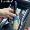 Lucullan 100% Genuine Boar Bristle Wood Handle Cleaning Tools Car Wheel Exterior Interior Detailing Brushes