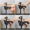 Bew 4 Inch Mechanical Workshop Table F Clamp Fixed Kit Quick Ratchet Release Speed Squeeze Hard Wood Working Tool DIY Hand Tools