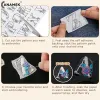 4Sheets Water Soluble Stabilising Stabilizer Sticker Hand-Stitch brodery Paper Auxiliary DIY Creative Marking Repair vêtements