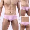 Lågelastisk design Men thong mäns sommar thong underkläder med hög elasticitet u påse design för andningsbar komfort slät