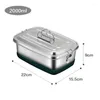 Dîne 304 Boîte à lunch en acier inoxydable avec contenants de rangement assiette enfants japonais Lunchbox micro-ondes bento portable