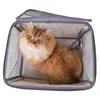 Catapeantes de gato Bed de cama Bolsa de automóvil de viaje plegable para perros al aire libre Basket transpirable
