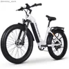 자전거 Shengmilo MX06 E-Mountain Electric Bicyc 26 인치 ebike 500W Bafang 모터 지방 바이크 48V17.5AH 성인용 자전거 도시 E 자전거 L48