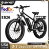 バイクAmyet EB26大人用の極端バイク1000w ectric bicyc 48v 15ah eバイク26ファットタイヤ山31mphデュアルショックアブソーバーエビケルL48