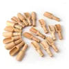 Spoons JFBL 40 Pcs Mini Wooden Spoon Bath Salt Candy Washing Powder Set Baby