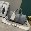 Designers högkvalitativ handväska man axelväska klassiska handväskor lyx denim blommor tote mode kvinna crossbody väska