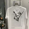 Mężczyzn T Shirt Designer T Shirty Mens damskie mody litera w kratę graficzna koszulka luźna bluza z krótkim rękawem na zewnątrz dwa kolory