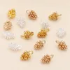 20pcs 12x7mm Alloy Gold /Silver Plated Pinecone Pendants Charms DIY Necklace Bracelets Earrings Making Jewelry Accessories