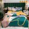 Bedding Sets Luxury Horse Duvet Cover Colorful Fashion Set Satin-Like Cotton Fabric Home Textiles With Pillowcase Drop