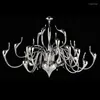 Lustres magnifiques Swan LED CHAMBRE FOILER Villa Pendants Lights Luster Noir blanc rouge or suspendu lampe à la maison Decor