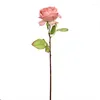 Fleurs décoratives 52 cm Grande tête artificiel bord focal rose Decoration Decoration Mariage Fleur Handheld Flower