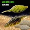 Pêche du dimle de pêche à appâts doux Bauts artificiels 50 mm / 1,5 g 10pcs / lot de pêche rock Wobblers Leurre Lere Lure de perche