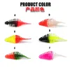 Pêche du dimle de pêche à appâts doux Bauts artificiels 50 mm / 1,5 g 10pcs / lot de pêche rock Wobblers Leurre Lere Lure de perche