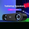 4D Surround Soundbar mit RGB Light Lautsprechern Computer Stereo Bass Subwoofer -Lautsprecher für Laptop PC Home Theater Caixa de Som