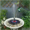 Équipements d'arrosage Rose Pumpe d'énergie solaire Fountaine de bain d'oiseau d'eau flottante Pond Pond Patio Decor 03211347741 Drop Livrot Home L DHUCV