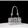 Autres sacs Vérifications pour femmes Femmes transparentes Acrylique Transparent sac à main avec des strass brillantes - Idéal pour les festivals et les occasions spéciales