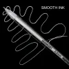 1/2/3st Vita transparenta målarmarkörer penna 0,8 mm Highlight Liner Sketch Marker Writing Ritning School Office Supplies