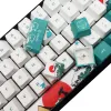 Tillbehör Ryssland Coral Sea OEM Profile KeyCap PBT KeyCap 60 Procent Dyesub 71 Nyckeluppsättning för GK61/RK61/ANNE/ALT61 Gamer Mechanical Keyboards