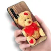 Étui de téléphone à ours en peluche mignon pour l'honneur 7a 8a 9x pro 8 10x lite 7s 8c 8s 8x 9a 9c 10i x6 x7 x8 x9 x40 gt soft tpu Black Cover