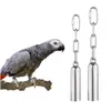 Andra fågelförsörjningar papegoja Bell Toy Training Bells Hängen Bur Bite rostfritt stål tugga för parakiter Macaws Lovebird Conures Cockatoos