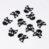 200pcs Black Pirate Skull Confetti Crossbones Halloween Birthday Wedding Party for Kids Sign Mark Table Scorts Decorations 6d