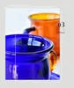 Casas de vino Taza de café de vidrio a múltiples colores para parejas de té bebidas tazas de tazas creatividad resistente al calor de bebidas saludables