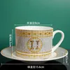 Modemärke Bone China Coffee Cup Set europeisk liten avancerad ljus lyxig eftermiddagsteuppsättning Utsökta kaffesatser grossist