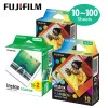 Parties originales Fujifilm Instax Square Film de bord blanc instantané 10 feuilles pour Fuji SQ1 SQ6 SQ10 SQ20 SP3 Hybrid Format Cameras