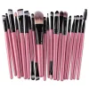 20pcs Makeup Brush Set Eyeshadow Mélanger fond de teint en poudre Brosse à double tête Double tête Brosse de beauté Kits