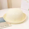 Berets Männer Frauen natürlicher Panama Hut UV Schutz 10 Farben Sommer breit Krempe Stroh Mode Verschleiß