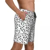 Мужские шорты пятна точки Dalmatian Dog Gym Summer Mite Print Surfing Board Short Pan