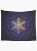 Tapestries Metatron's Cube Merkabah Tapestry Outdoor Decor Japanese Room Home Decorations Aesthetic