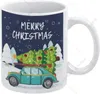Tasses Joyeux Noël et camping-car tasse de bois de neige en céramique tasse avec poignée café 11 oz pour la maison de bureau cadeau de bricolage