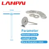 Lanpai 10pcs Dental Lab Lab Diamond Runting Disc Shank Mandrel Burs двойной боковой диск Политочный стоматология Инструменты