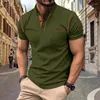 Camicie da uomo 2024 Summer casual maschile ploro collare a maniche corte patchwork camicia da moda per uomini abiti per leisure tops magro streetwear