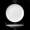 Plates 8-14 Inch Round White Melamine Dinner Plate El Western Steak Trays Dessert Bone TablewareDishes Plastic Imitation Porcelain