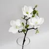 Fiori decorativi 3heads/ramo Magnolia artificiale Uso nella casa di nozze Tabel decorazione fiore di seta per decorazioni per feste in ufficio