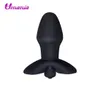 Plug de bunda vibratória brinquedos de sexo anal brinquedos de silicone vibrador de grau médico analiner flexível à prova d'água para homens Toy S101899997798