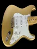 ST 1962 Shop Custom Shop62 Strat Journeyman envelhecido Aztec Gold Electric Guitar9986753