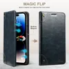 Телефонные чехлы для Samsung Galaxy S24 S23 FE S22 A14 A54 A34 4G 5G Кожаный корпус кожа Magic Flip Dual Protect