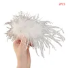Feather Hair Clip Ostrich Feather Snap Furry Hair Barrettes Hårstift Huvudstycke 1920 -talets tillbehör för kvinnors flickor