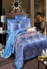 Colorful Luxury New Design Satin Bedding Sets Embroidery Cotton Bedding Set Queen King Size Bed Sheet Duvet Cover Pillow Cases 13 3732563