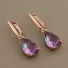 DANGLE ORCHERS FASHING ROSE GOLD COLL for Women Gift to Girlfriend Water Drop Jewelry 2024