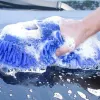 Miękka gąbka do mikrofibry Chenille do pielęgnacji samochodu detale szczotki szczotki pralki samochodowe gąbki do mycia rękawiczki czyszczenia