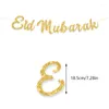 Decorazione per feste Gold glitter eid Mubarak banner Middle East Moon Festival Supplies